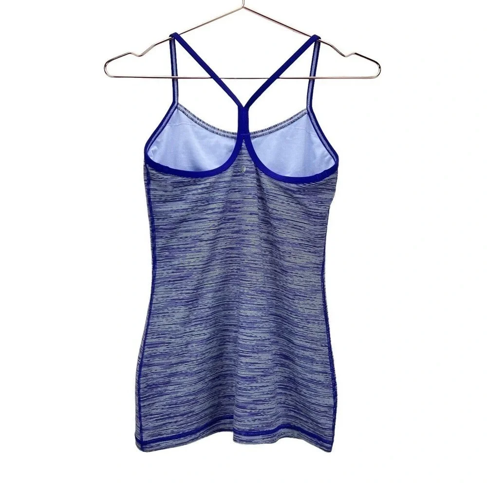 LULULEMON Wee are from Space Power Y Racerback Heather Purple Tank Top Women's 6